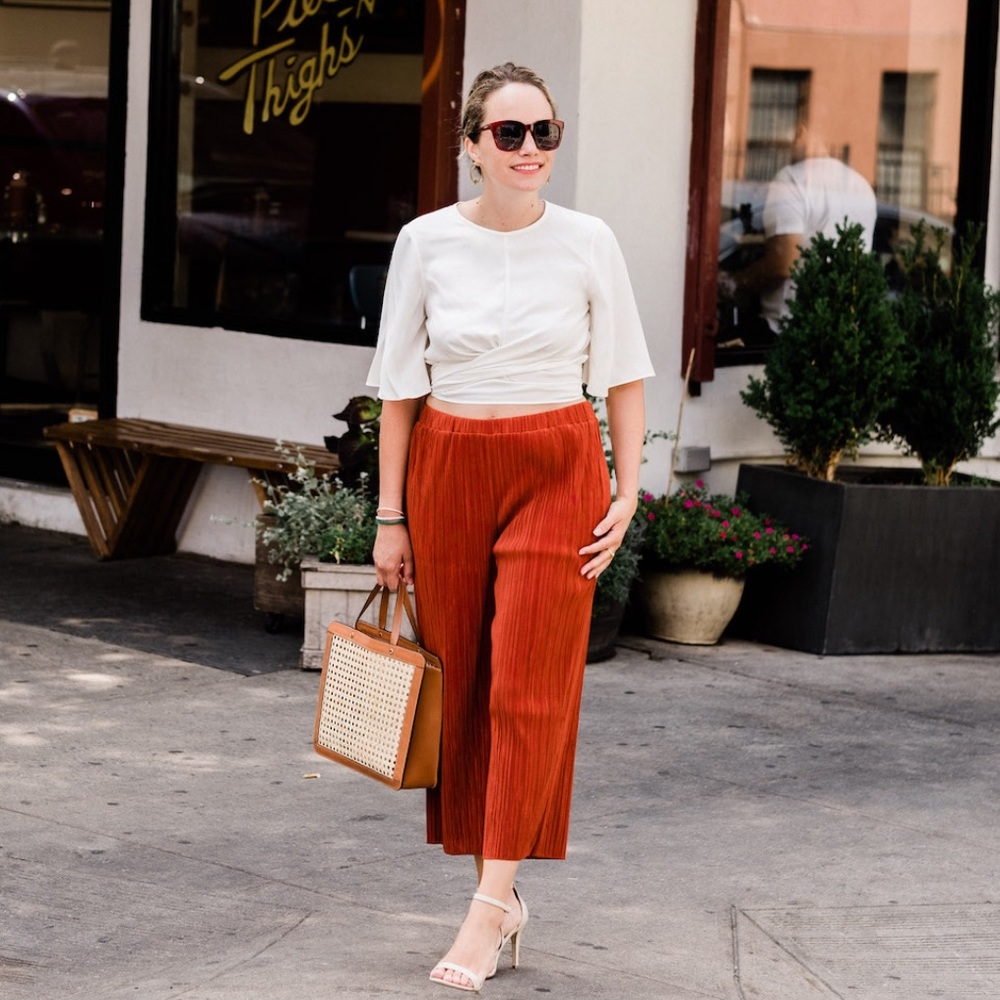 Madewell Cropped Crepe Pants - Picture 1 of 4